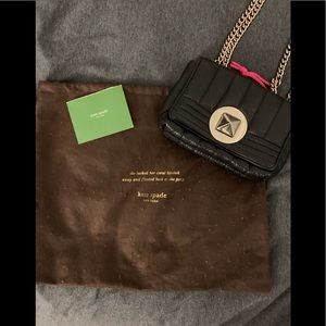 Kate Spade Gold and Leather Purse !